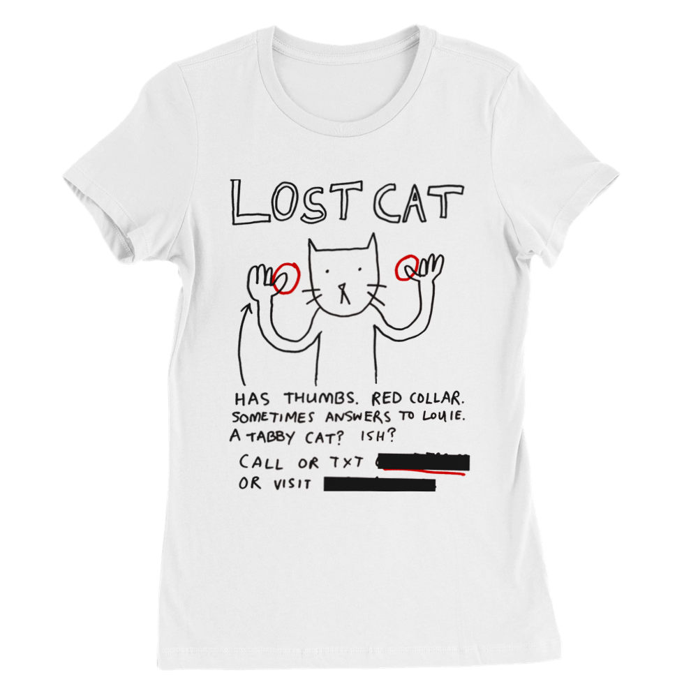 Lost Cat Tee - Womens